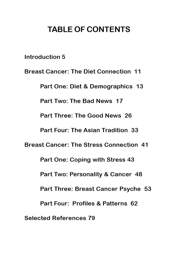 (e-Book) Breast Cancer: Is It What You're Eating or What's Eating You?